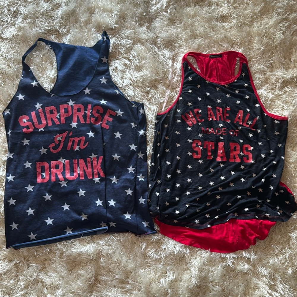 NEW 4th of July patriotic tank tops